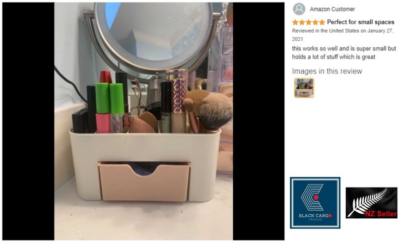 NEW new Makeup Box Storage Cosmetic Bag Desk Organizer*Hot SALE Carousel 2