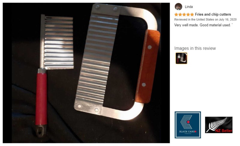 NEW new 2Pcs Crinkle Wave Cutter Vegetable Chopper Potato *Clearance* Carousel 2