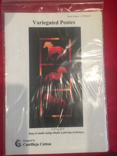 VARIEGATED PONIES QUILT PATTERN Carousel 1