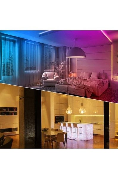 USB LED Strip Light 5M 16 Colours Bluetooth or Remote Carousel 8