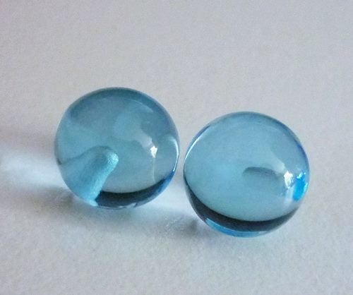 10.04CT EXCELLENT FLAWLESS CUSTOM 100% NATURAL BLUE TOPAZ BALL PAIR Carousel 1