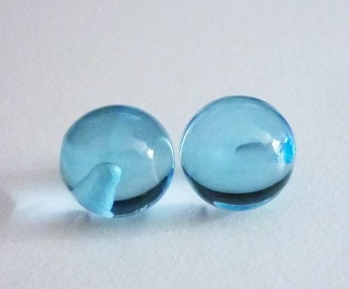 10.04CT EXCELLENT FLAWLESS CUSTOM 100% NATURAL BLUE TOPAZ BALL PAIR Carousel 2