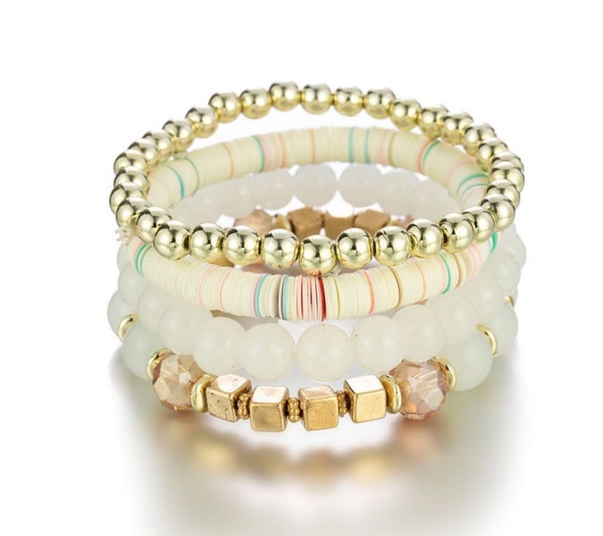 Fashionable Style Multi-layer Stretch Glass Bead Bracelet Carousel 1