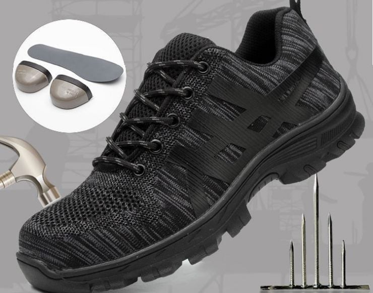 Steel Toe Work Shoes Anti Piercing Lightweight Sneakers Hiking Shoes Carousel 1