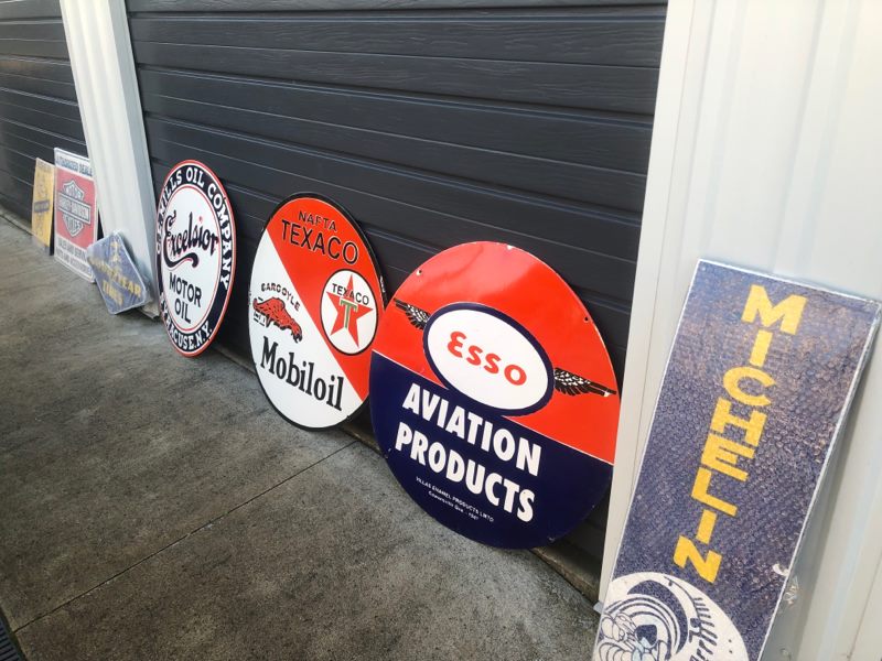 Esso Aviation Porcelain Enamel Sign Carousel 2