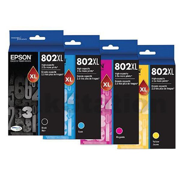 Epson 802XL 4 Colours Value Pack High Capacity Ink Cartridge Carousel 1