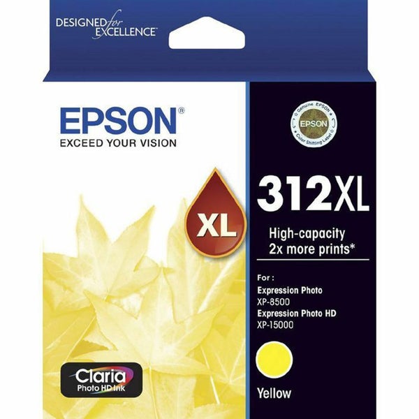 Original Epson 312XL Yellow Ink Cartridge Toner XP-8500 XP-15000 T183492 Carousel 1
