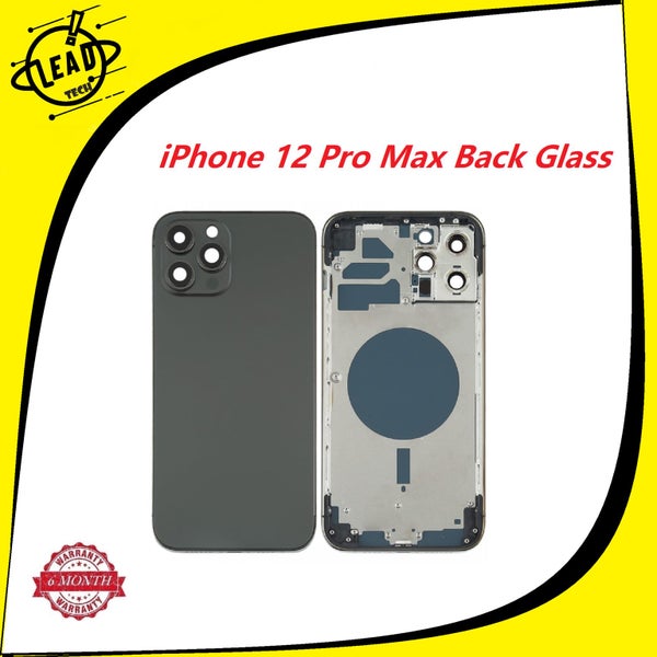 iPhone 12 Pro Max Rear Back Housing- Graphite Black Carousel 1