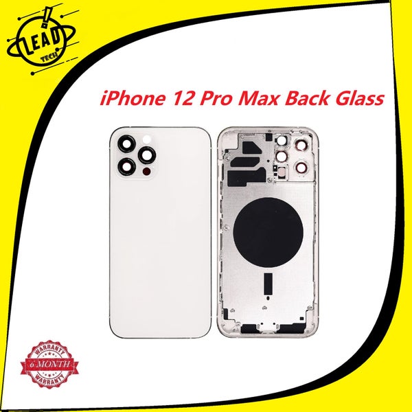 iPhone 12 Pro Max Rear Back Housing- Silver White Carousel 1