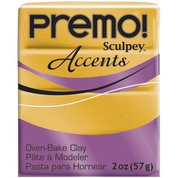 SCULPEY PREMO ACCENT POLYMER CLAY - 18K GOLD 5055 Carousel 1
