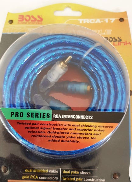 TWISTED , DUAL SHIELDED ,GOLD RCA CONNECTORS RCA TO RCA CABLE 5.18m Carousel 1