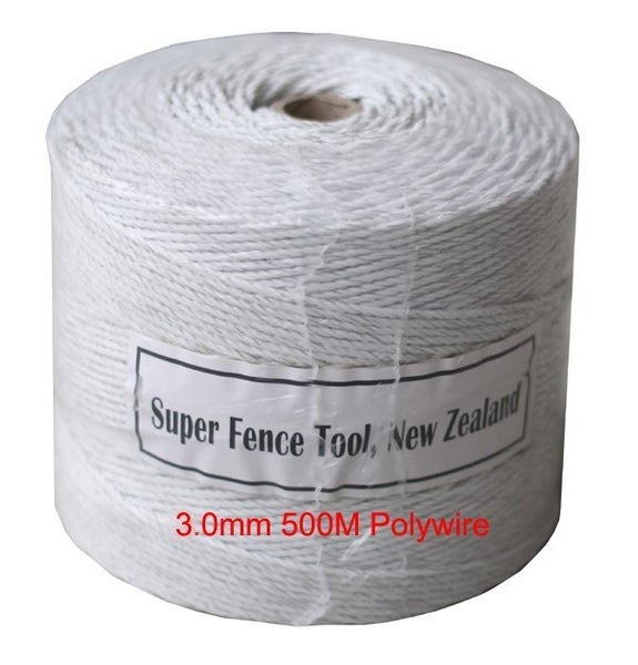 500M Heavy Duty Polywire(White)-- Brand New Carousel 1