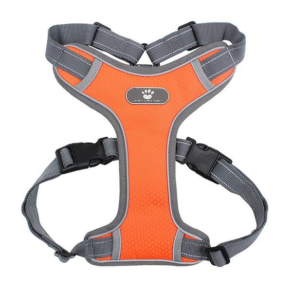 Dog Harness Vest Breathable Dog Training Harness Adjustable Reflective Nylon705D Carousel 7