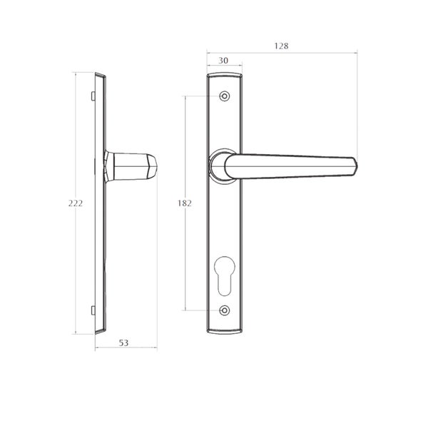 Yale Aria Optimum Hinged Door Lock - Arctic White Carousel 2