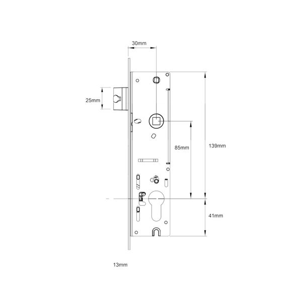 Yale Aria Optimum Hinged Door Lock - Arctic White Carousel 5
