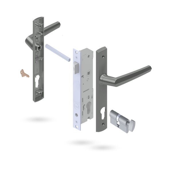 Yale Aria Optimum Hinged Door Lock - Arctic White Carousel 1