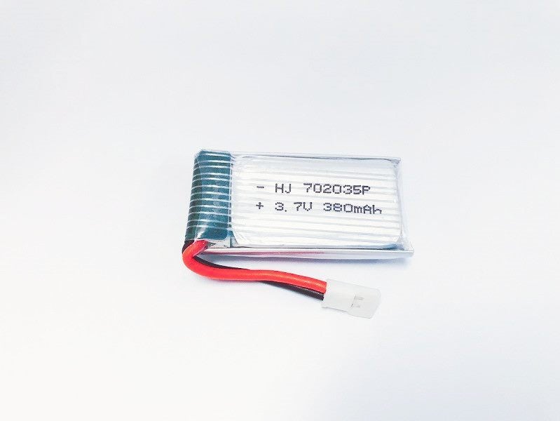 3.7V 380mAh White Li-Po Rechargeable Battery for Drone Carousel 1