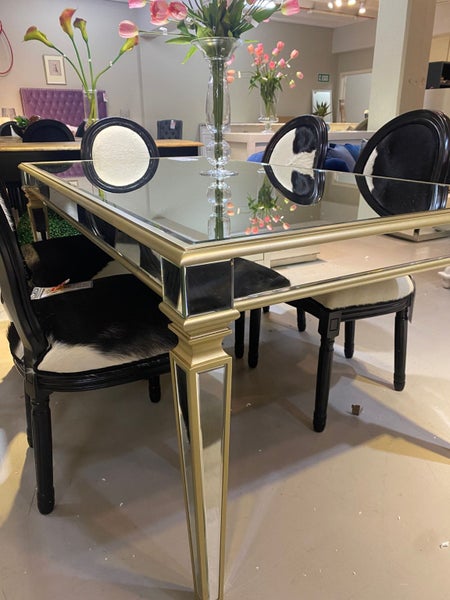 CLEARANCE - Odessa Mirrored Dining Table 180W **50% OFF** Carousel 2