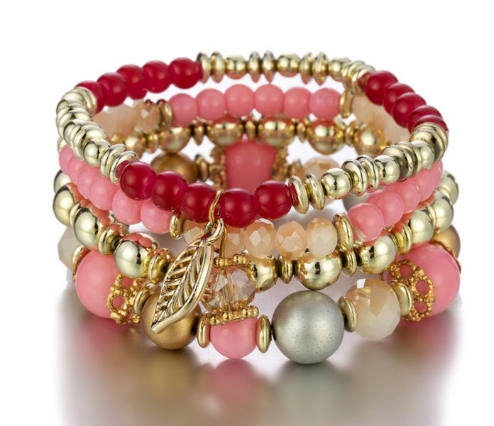 Fashionable Style Multi-layer Stretch Glass Bead Bracelet Carousel 1