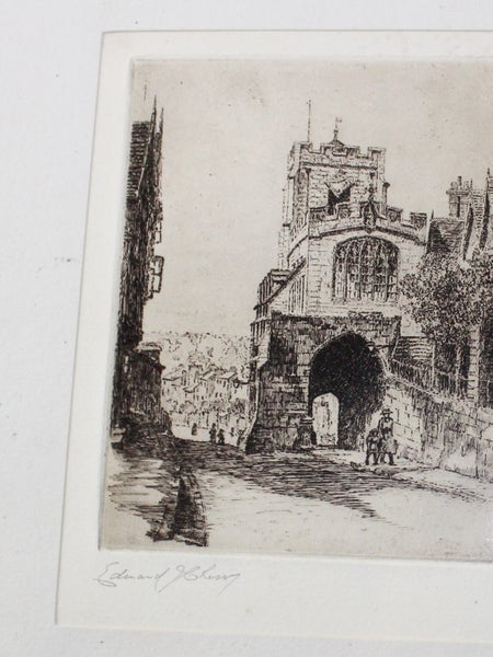 +++ EDWARD J. CHERRY (1886-1960) ETCHING +++ Carousel 1