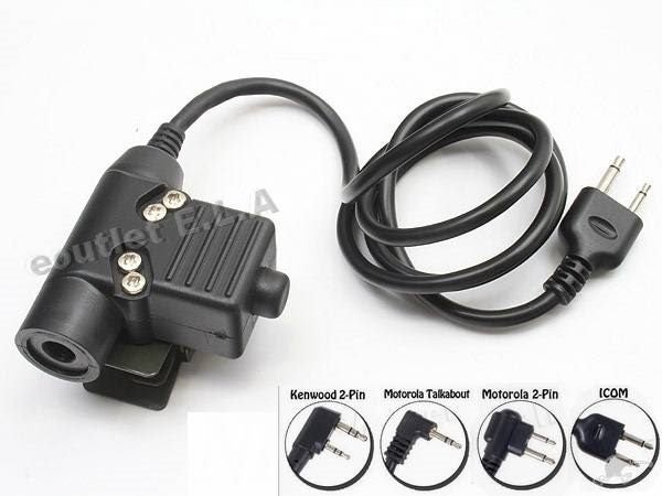 Z Tactical U94 Headset Cable & PTT - Yaesu single pin Carousel 1