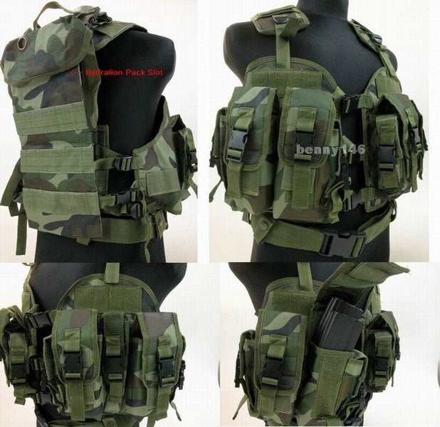 *ON SPECIAL* CQB Navy Seal LBV Modular Tactical Vest Black Carousel 2