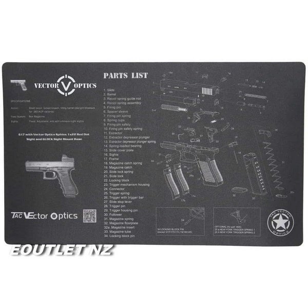 Vector Optics TacVEctor Glock Pistol Mouse Pad 510x308mm Carousel 1