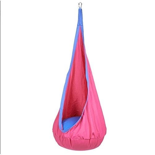 Kids Pod Swing Chair Tent Hanging Seat Hammock NEW Deep Pink Carousel 1