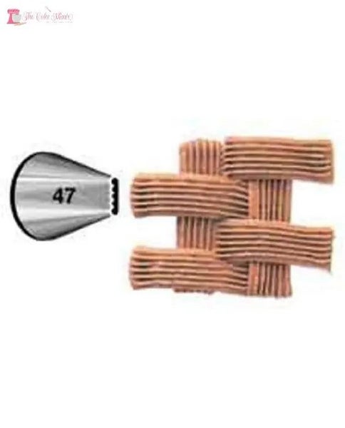 STANDARD WILTON ICING NOZZLE TIP NO 47 BASKETWEAVE Carousel 1