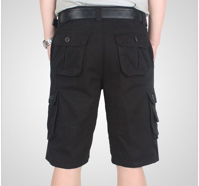 Cargo Short 1/2 Pants Outdoor Solid Color Work Short Multi-pocket Hiking Campin Carousel 10