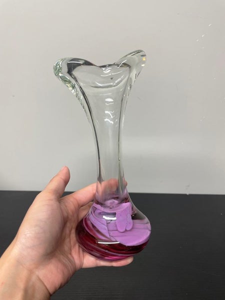 Hokitika art glass vase Carousel 8