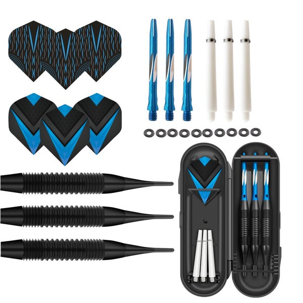 Soft Tip Darts Set Dartboards Sports Games Professional Electronic Dart Blue19g Carousel 2