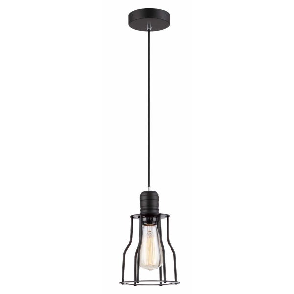 CLA Blackband Stepped Bottom Iron Cage Pendant Light Carousel 1