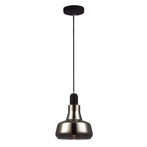 CLA Penola Black Smoke Dome Pendant Light Carousel 1