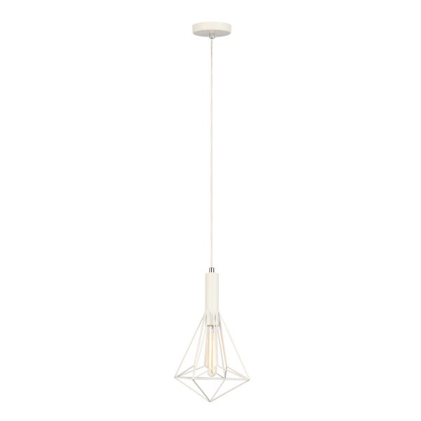 CLA Whiteband Diamond Iron Cage Pendant Light Carousel 2