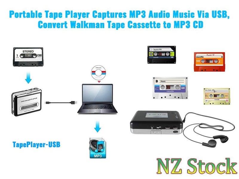 USB Cassette Player (Auckland Stock) Carousel 2