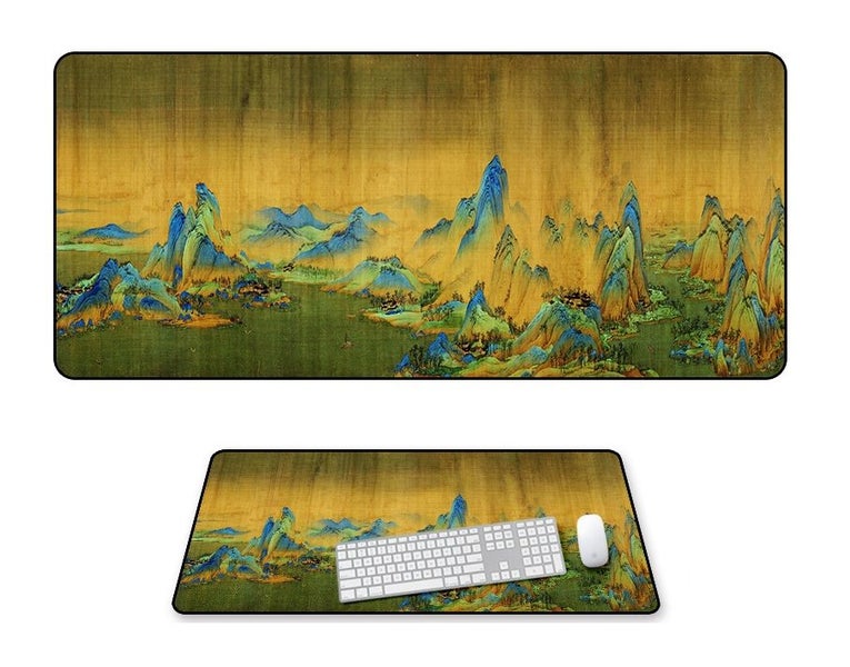 Keyboard Mat Non-Slip 800mm x 300mm / Mouse Pad / Desk Mat / Mouse Mat /Desk Pad Carousel 1