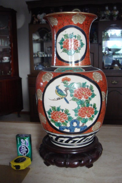 Antique Meiji Period Imari Vase Signed Carousel 2