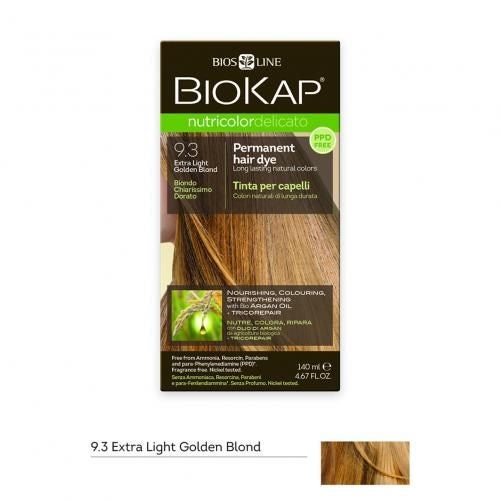 BioKap Nutricolor Delicato Permanent Hair Dye - Rapid 9.3 - Extra Light Golde... Carousel 1