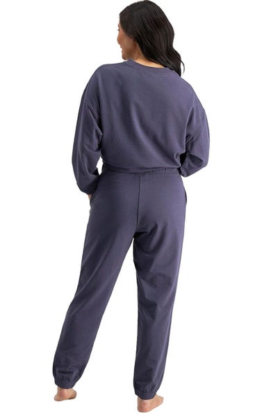 2 X Womens Jockey Life Terry Pant Trackie Loungewear Molten Midnight Carousel 3