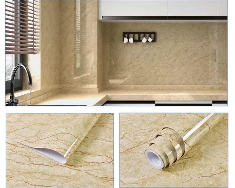 New Self Adhesive Vinyl Sticker Oil-proof Kitchen Furniture Wallpaper - New Carousel 2