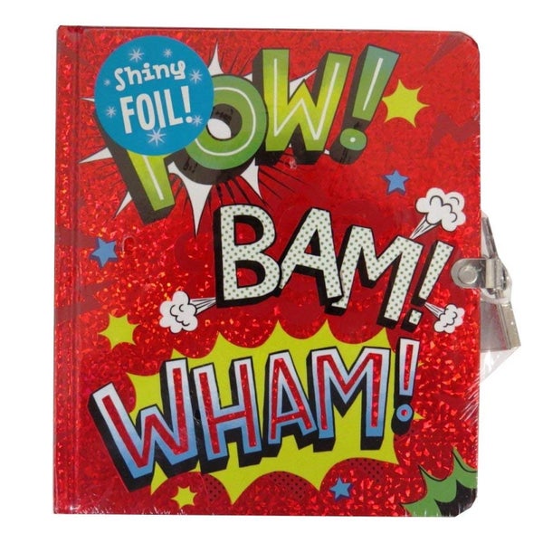 Peaceable Kingdom Lockable Diary: Superhero Carousel 1
