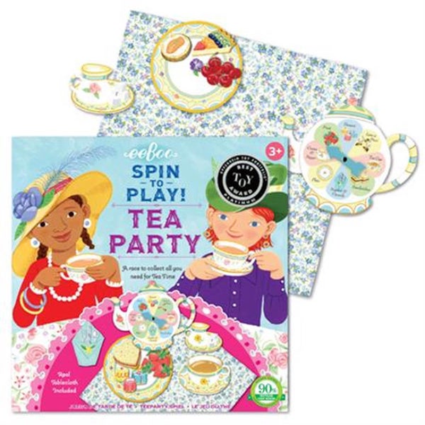 eeBoo Tea Party Spinner Game Carousel 1