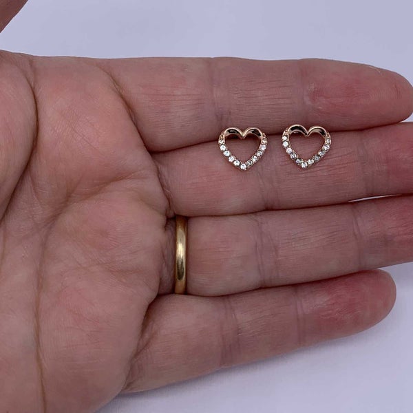 Rose-Gold Heart Crystal Jewellery Set "Sylvia" Carousel 2