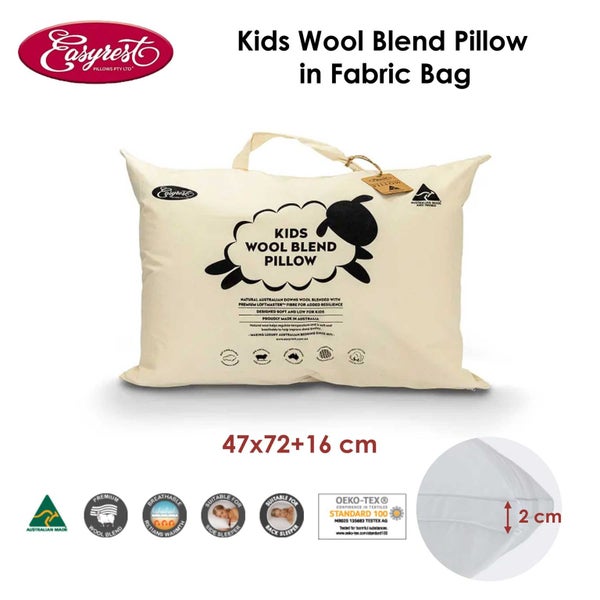 Easyrest Kids Wool Blend Standard Pillow in Fabric Bag Carousel 2