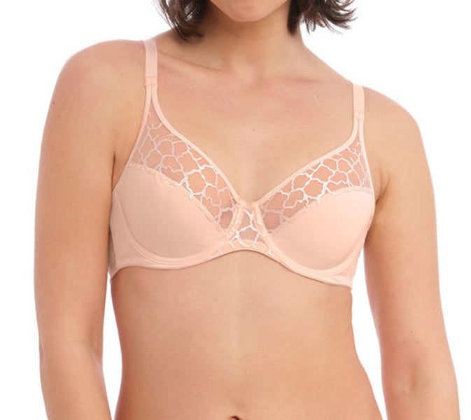 Wacoal Lisse WE145002 W Underwired Average Wire Bra Peach Blush CS Carousel 1
