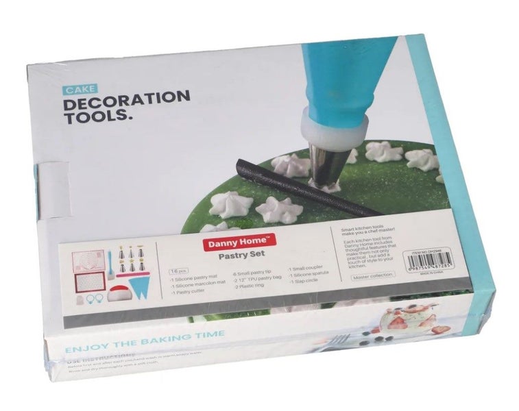 CAKE DECORATING TOOL SET WITH BAG STAINLESS STEEL PIPING NOZZLES PASTRY KIT Carousel 1