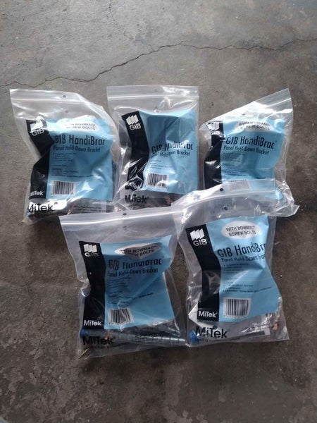 BOWMAC GIB HandiBrac with NO Screw Bolts x 5 bags Carousel 1
