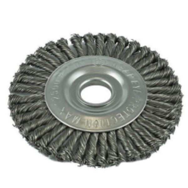 ITM Twist Knot Pipeline Wheel Brush Steel 178mm Carousel 1