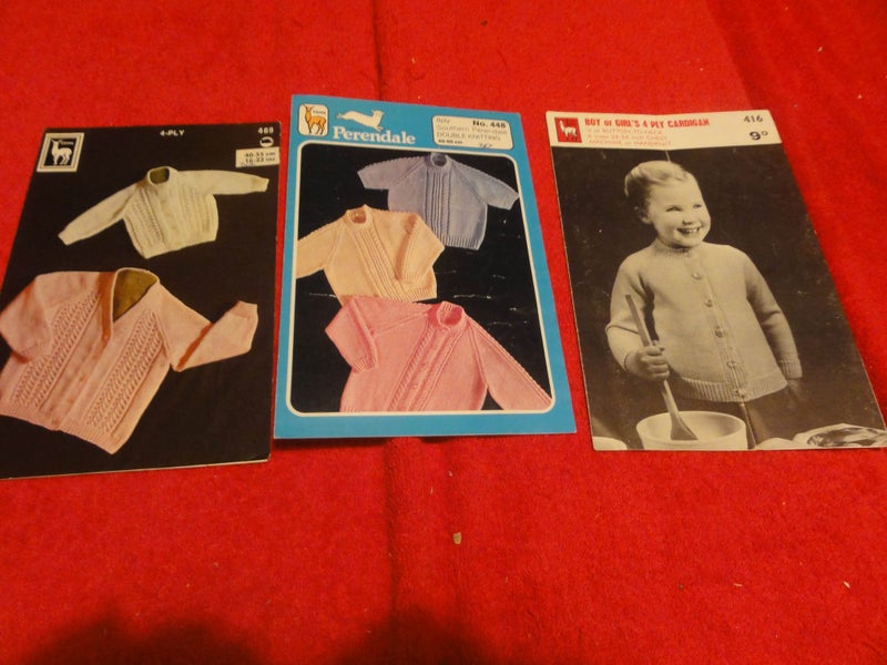 Knitting Patterns (Llama) 3 For Babies and Children - (KP) Lot # K28 Carousel 1